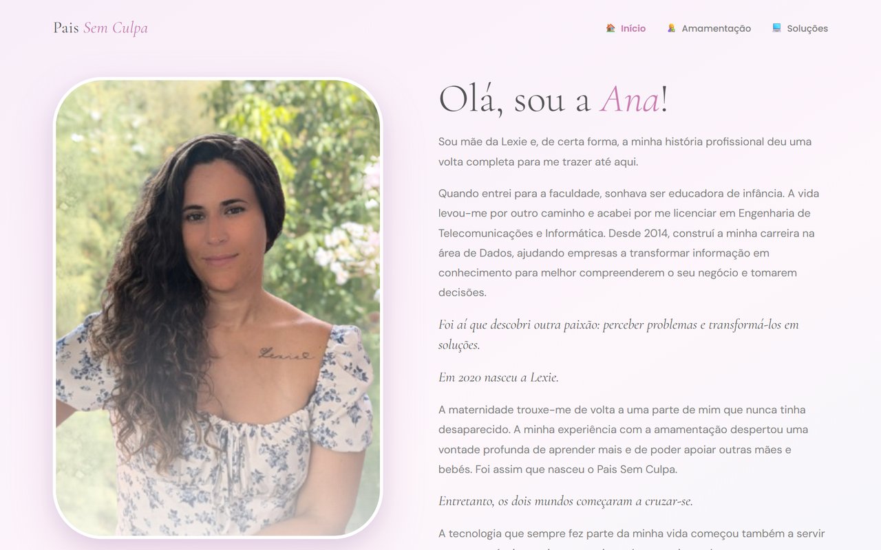 Website Pais Sem Culpa